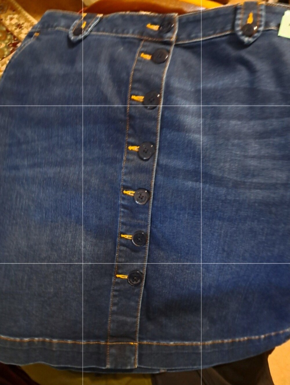TALBOT'S denim SKIRT sizes 8 & 16 BUTTON FRONT brand new